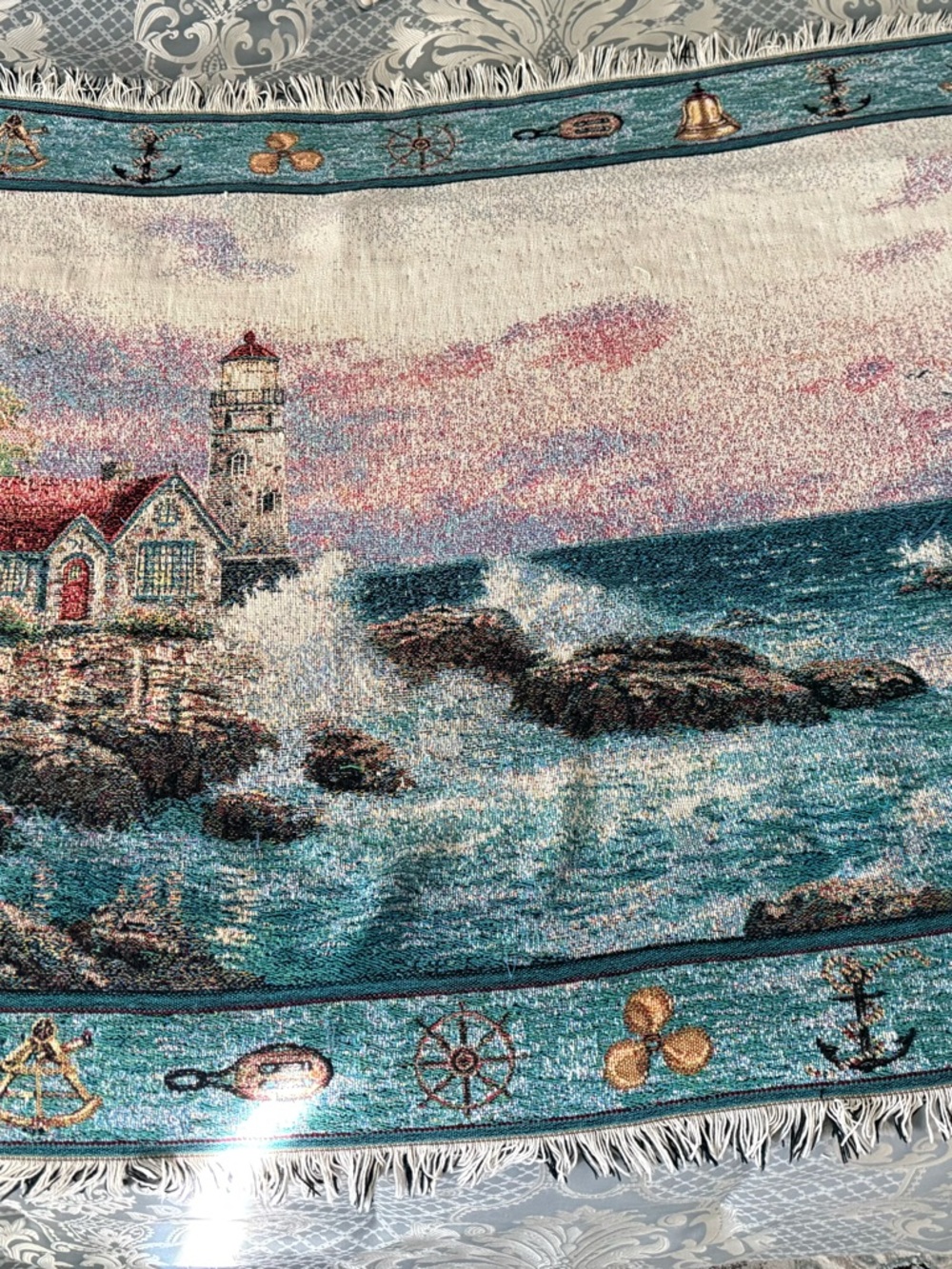 Thomas Kinkade Tapestry “Beacon of Hope”